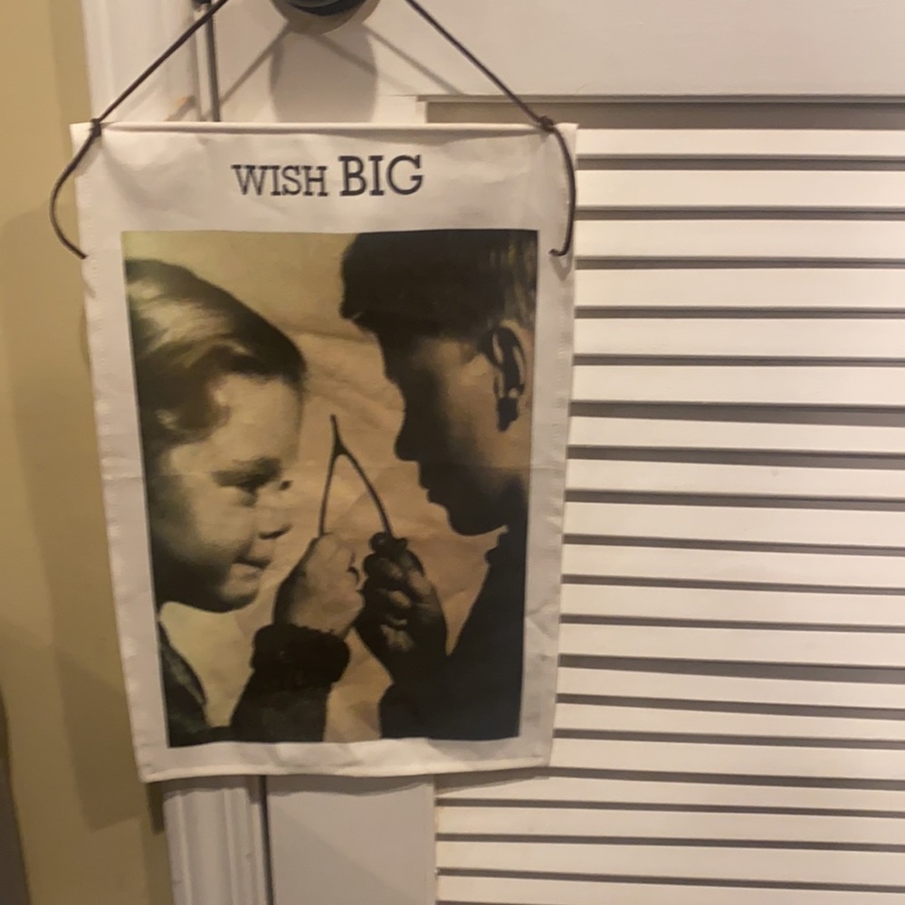 🎉HP🎉 “Wish Big” Canvas Hanging hand crafted, adorable piece for your home